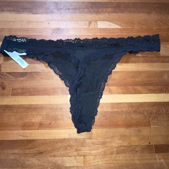 Jenni Women's Lace-Trim Thong set of 5 - Picture 5 of 7